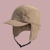 Multi-functional Earflaps Visor Hat Japanese Style Windproof Pilot Cap Ear Protection Ushanka  Men