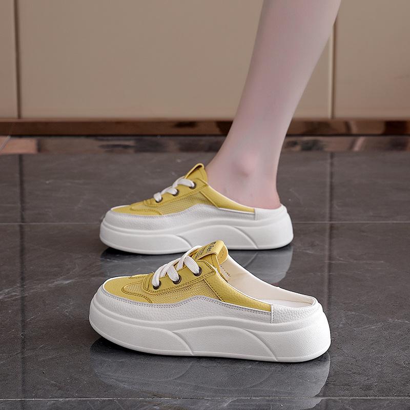 

New Casual Thick-soled Flip-flops and Lazy Shoes 40 жовтий