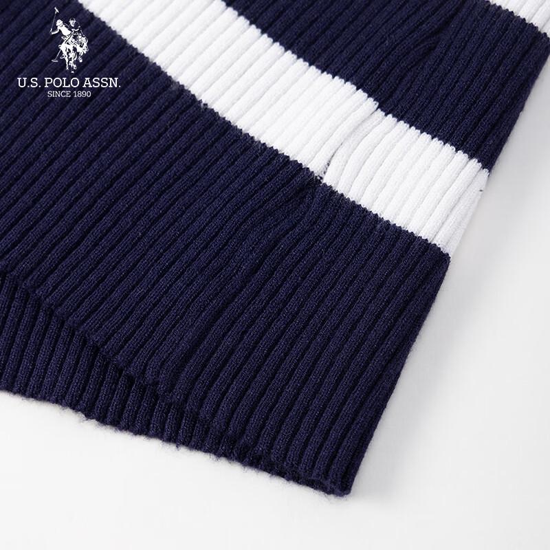 U.S. POLO ASSN. Striped Knit Polo Dress