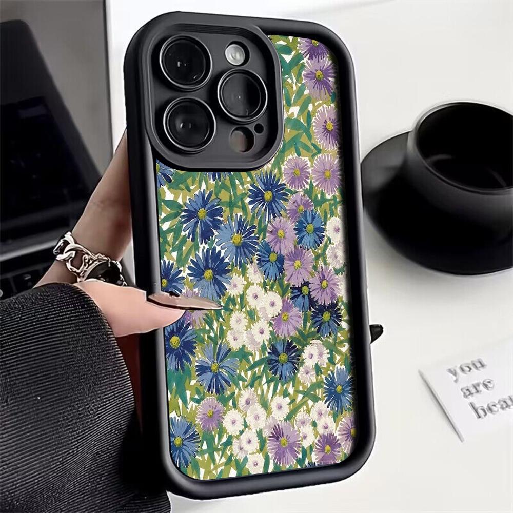 Colorful flower pattern Phone Case for iPhone 17e 16 15 14 13 12 11 Air Pro Max Mini XR XS X 7 8 6 6s Plus Soft TPU Back Cover