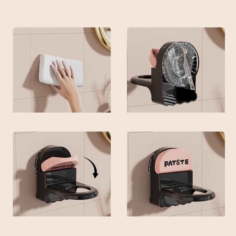 Wall Mounted Shower Gel Bottle Rack Adjustable Non-Rust Shampoo Bottle Holder Home Bathroom Accessories