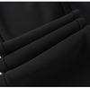 Women's High-Waisted Black Slimming Micro-Flare Knit Pants, Spring/Autumn 2026 Style, Straight-Leg Slim Fit, Thickened for Enhanced Look.