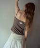 Aueonoseuteljia Deli Lace Sleeveless T-Shirt_Brown(Ob6Tp08)