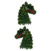 Artificial Christmas Wreath Horse Head Party Decorative Xmas Wreath Holiday Garland for Porch Wall Farmhouse Wedding Fireplace
