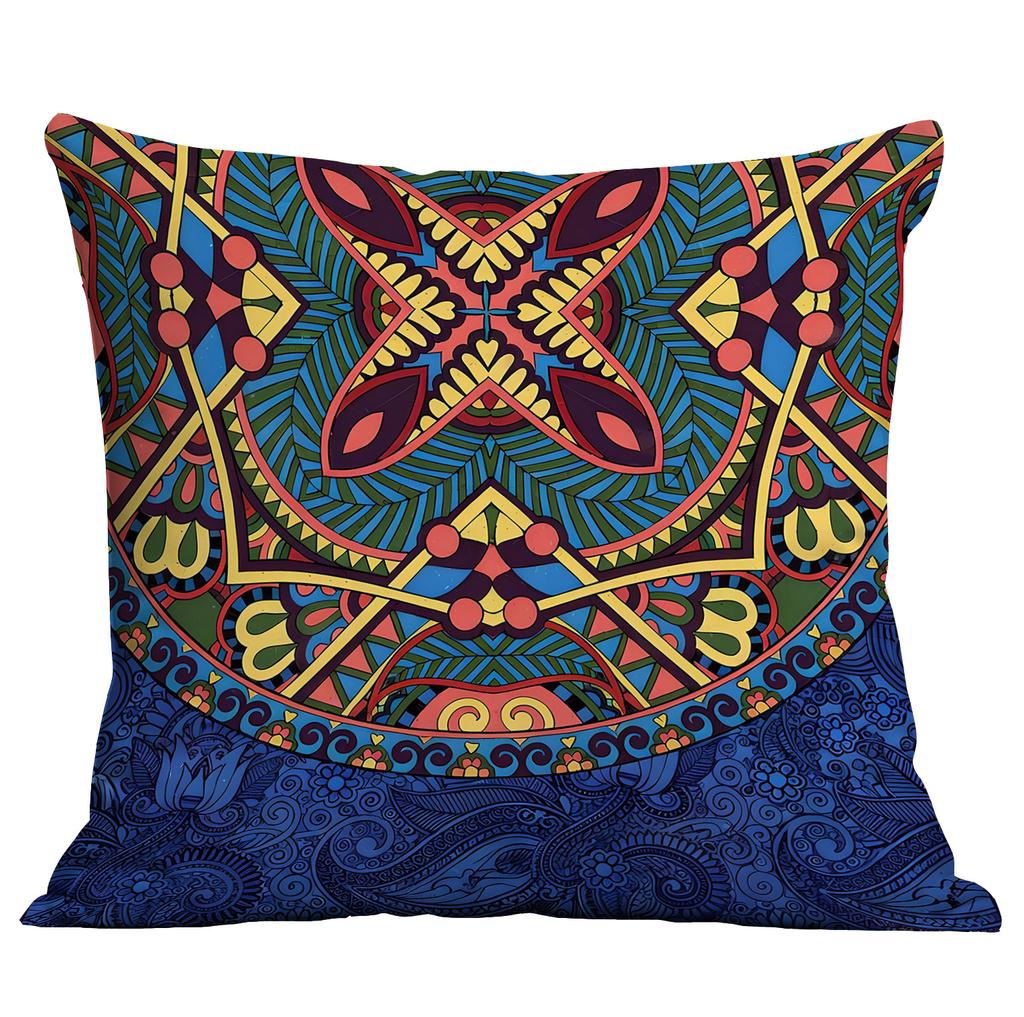 Bohemian Ethnic Style Pillow Cover Living Room Sofa Cushion Hotel Teahouse Pillow Cushion Cover Premium Durable