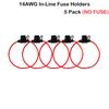2Pcs Waterproof Mini Inline Fuse Holder 12/14/16 Gauge AWG Wire ATM Blade Small Fuse 10A 20A 30A for Car Boat RV Tractor Truck Fuse Holders1