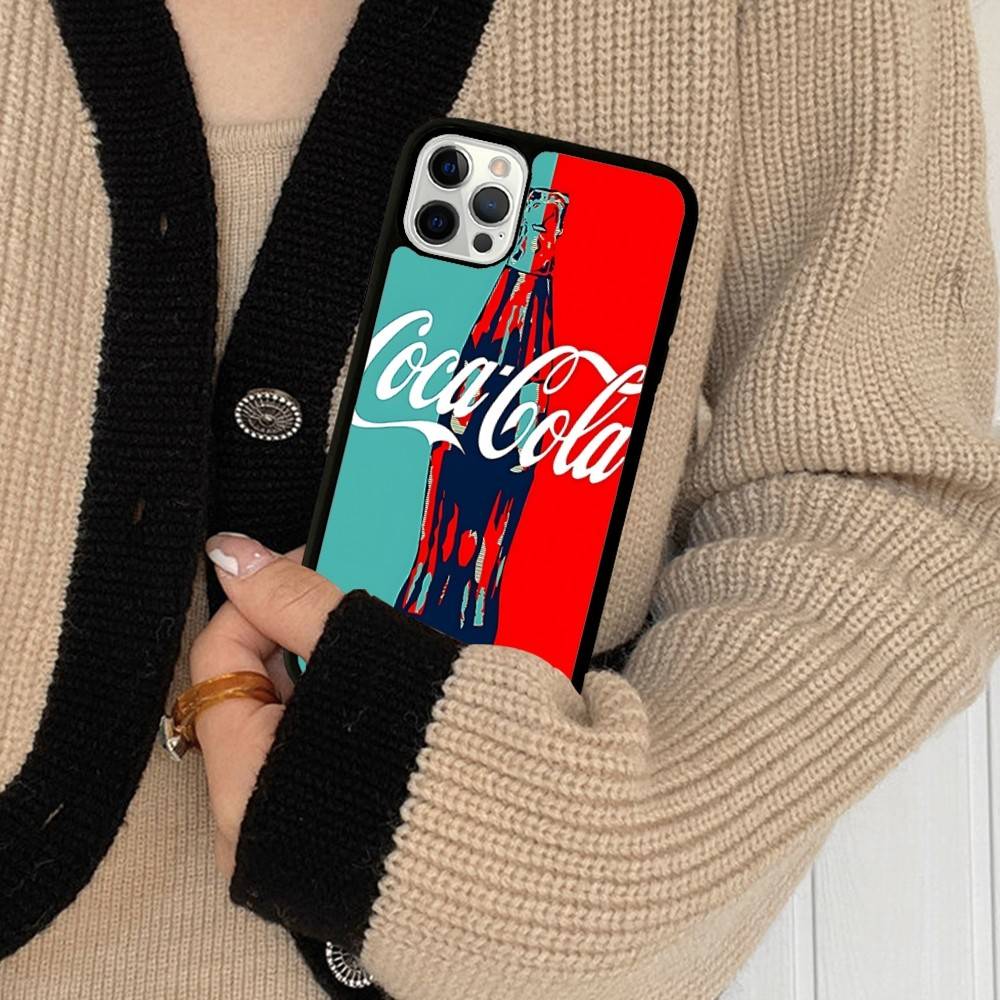Hot C-Coca Drinks C-Cola Phone Case For IPhone 17 16 Pro Max Air 13 12 Mini 14 15 Plus 11 PC+TPU Back Cover