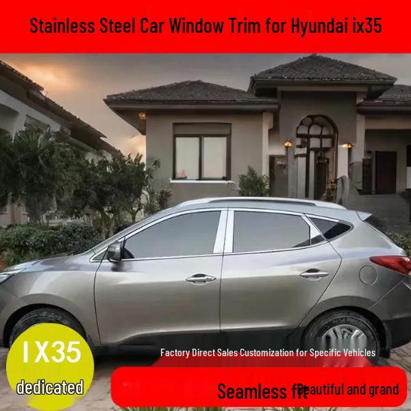 Stainless Steel Car Window Trim for 09-17 Hyundai IX35