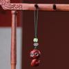 2PCS Wooden Snake Keychain  Bag Phone Chain Creative Snake New Year Pendant  Collection