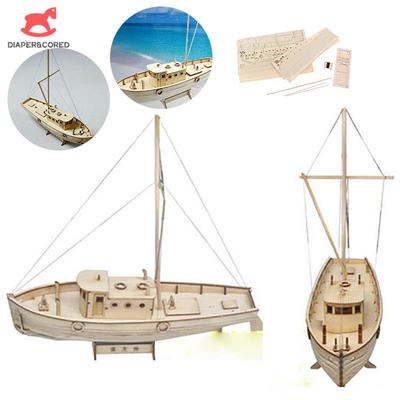 1/30 Scale Nurkse Assembly Wooden Sailboat Diy Wooden Kit Puzzle Toy Sailing Model Ship Gift For Children And Adult