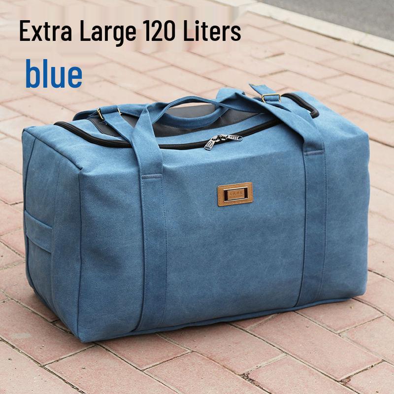 Stor Kanvas Resväska för Män & Kvinnor: Perfekt för resor, flytt, packning eller graviditetsbehov