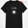 Maglietta Unisex in Cotone Nero con Logo Coil Band, Taglie S-5XL