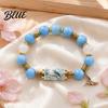 Hummingbird Design Bracelet Blessing Birds with Premium Gift Box Pink