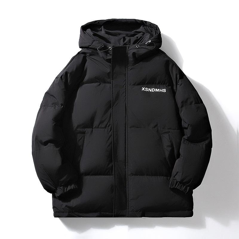 

Хлопковое пальто мужское зимнее пальто в гонконгском стиле парное хлопковое пальто с капюшоном свободное утолщенное хлопковое пальто мужское хлопковое пальто большого размера 4XL