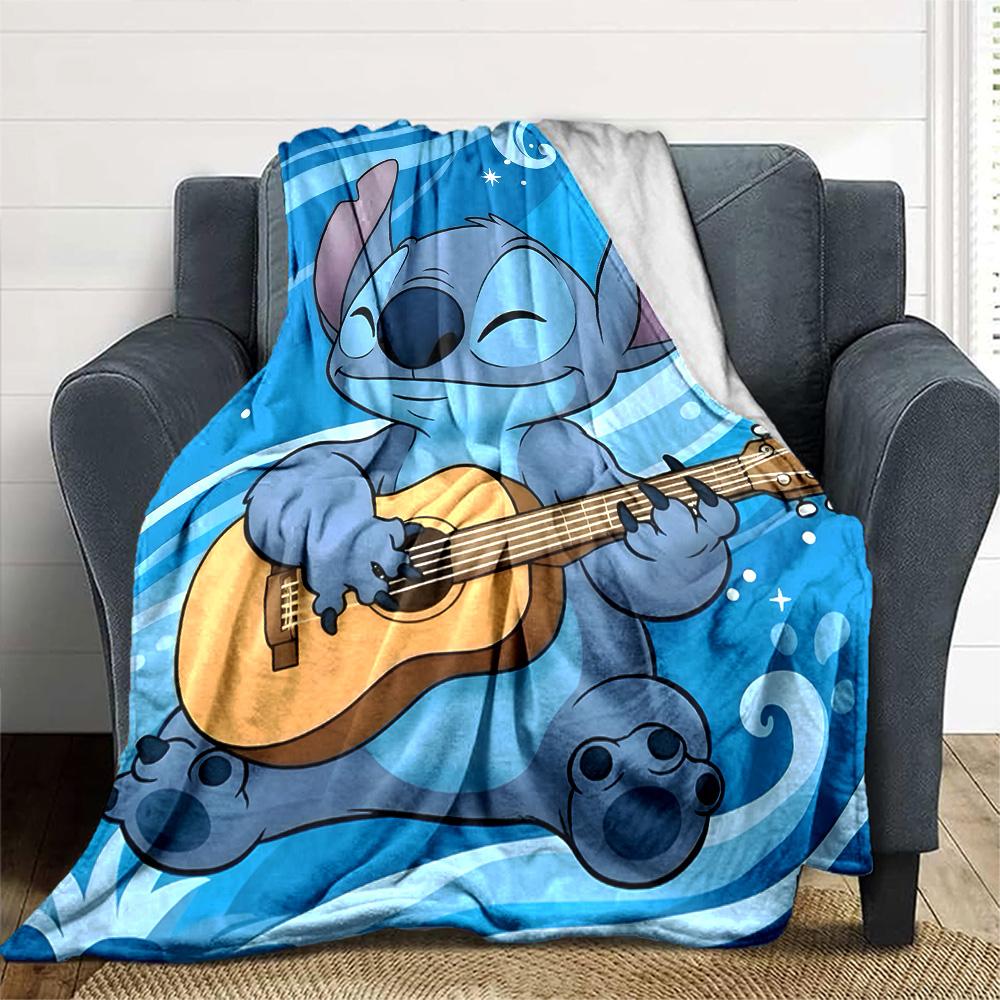 1pc S-Stitch17 Blanket, Gift, for Men and Women, Soft Blanket, Good for Sofa Bed Couch Travel, Lightweight Flannel Blanket