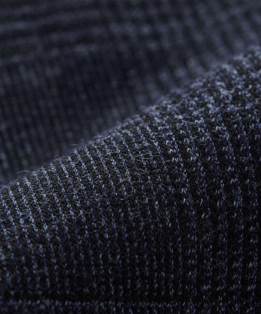 STCO Comfort Glen Check Slacks Navy (Tapered Fit)_Sepva01Tcn