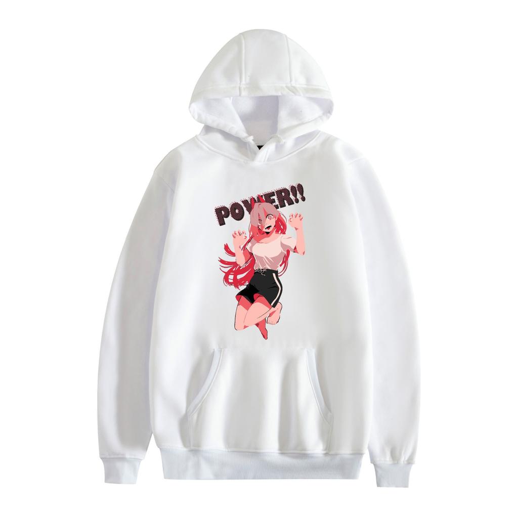 New Fashion Chainsaw Man Hoodies Cartoon Printed Sweatshirts Casual Long Sleeve Tops for Men Women