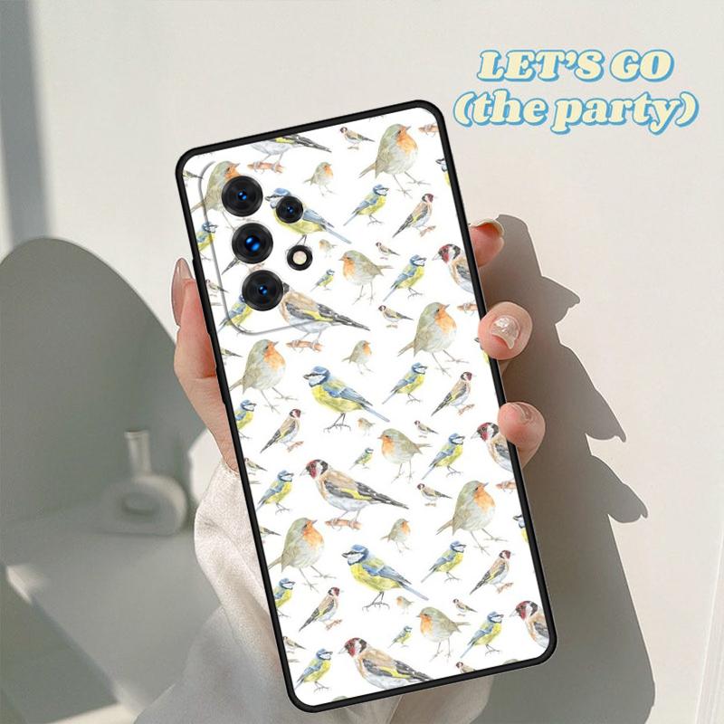 Garden Birds Phone Case For Samsung Galaxy A42 A31 A40 A51 A71 A32 A80 A91 A52 A72 A73 A20e A21S A50 A70 A11 A12 Cover