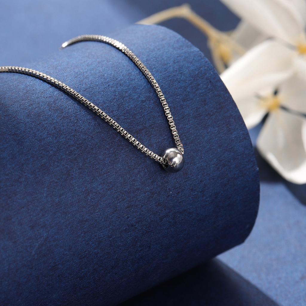 New Fashion Simple Ball 925 Sterling Silver Pendant Necklaces XL153
