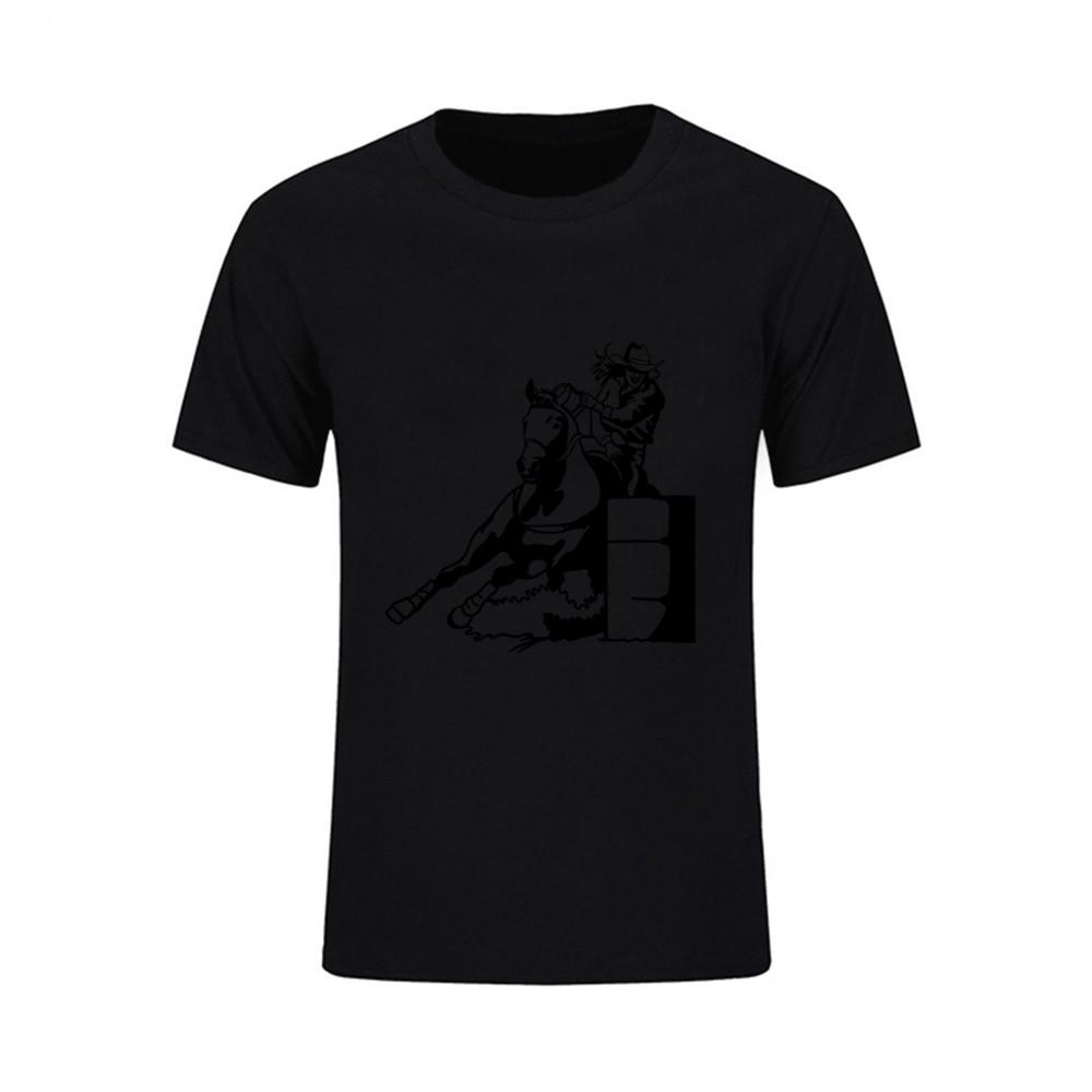 Novelty Knitted Men T Shirts Tuxedo Tees Barrel Race Lady Girl Mens T Shirt O