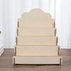4 Tier Sturdy Wood Display Stand Sticker Display Stand Greeting  Card Display Rack Removable Card Organizer Rack for Postcard
