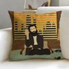 Hot Jjohn Mistying Cushion Cover Soft  EasyWash Pillow Case  Versatile for Couch Bed Travel and Office