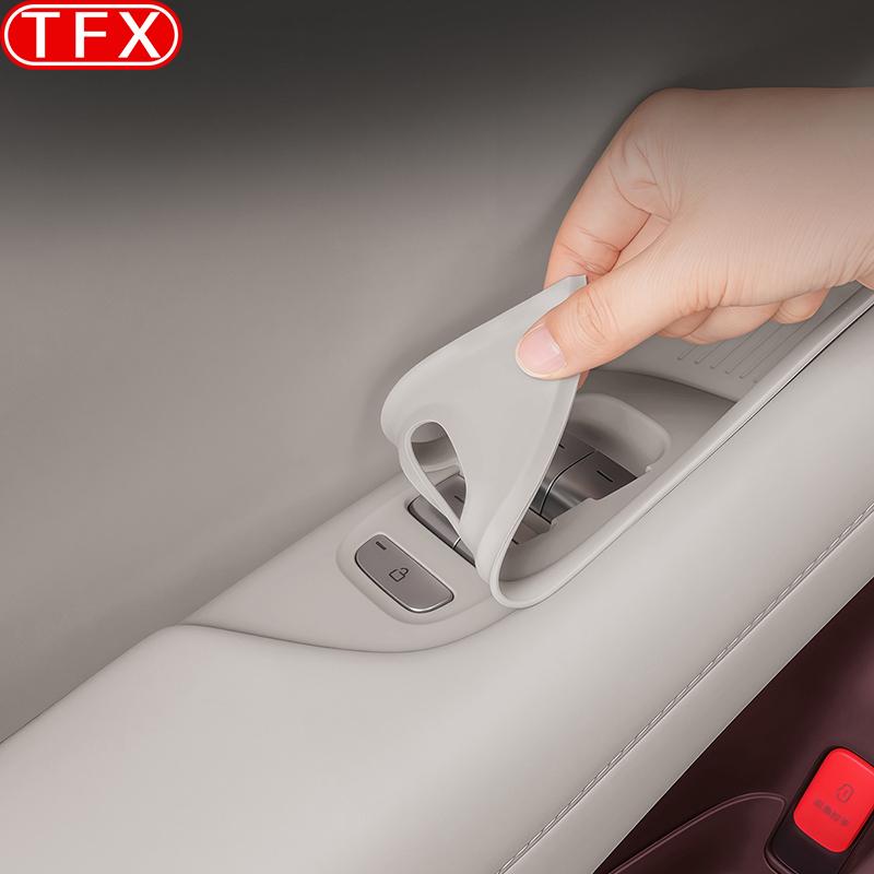 For Xiaomi YU7 2025 2026 Car Window Lift Button Adhesive Door Glass Switch Silicone Storage Box Auto Interior Accessories