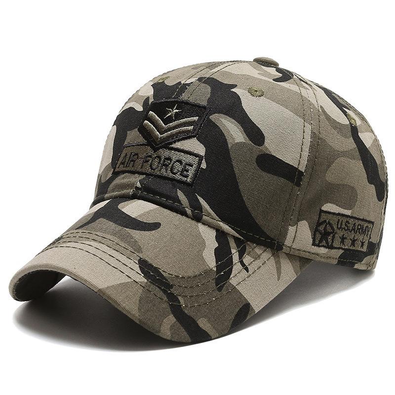 Men Camo Baseball Cap Outdoor Sports Tactical Hat High Quality Embroidered Adjustable Army Green Sun Cap For Male