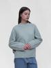 Kelidu Pullover Wool Mock Turtleneck Knit_Mint