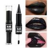 Halloween 2-in-1 Lip Gloss Matte Lip Liner, Long Lasting Waterproof Liquid Lipstick, Moisturizing Shiny Lip Oil for Party Makeup