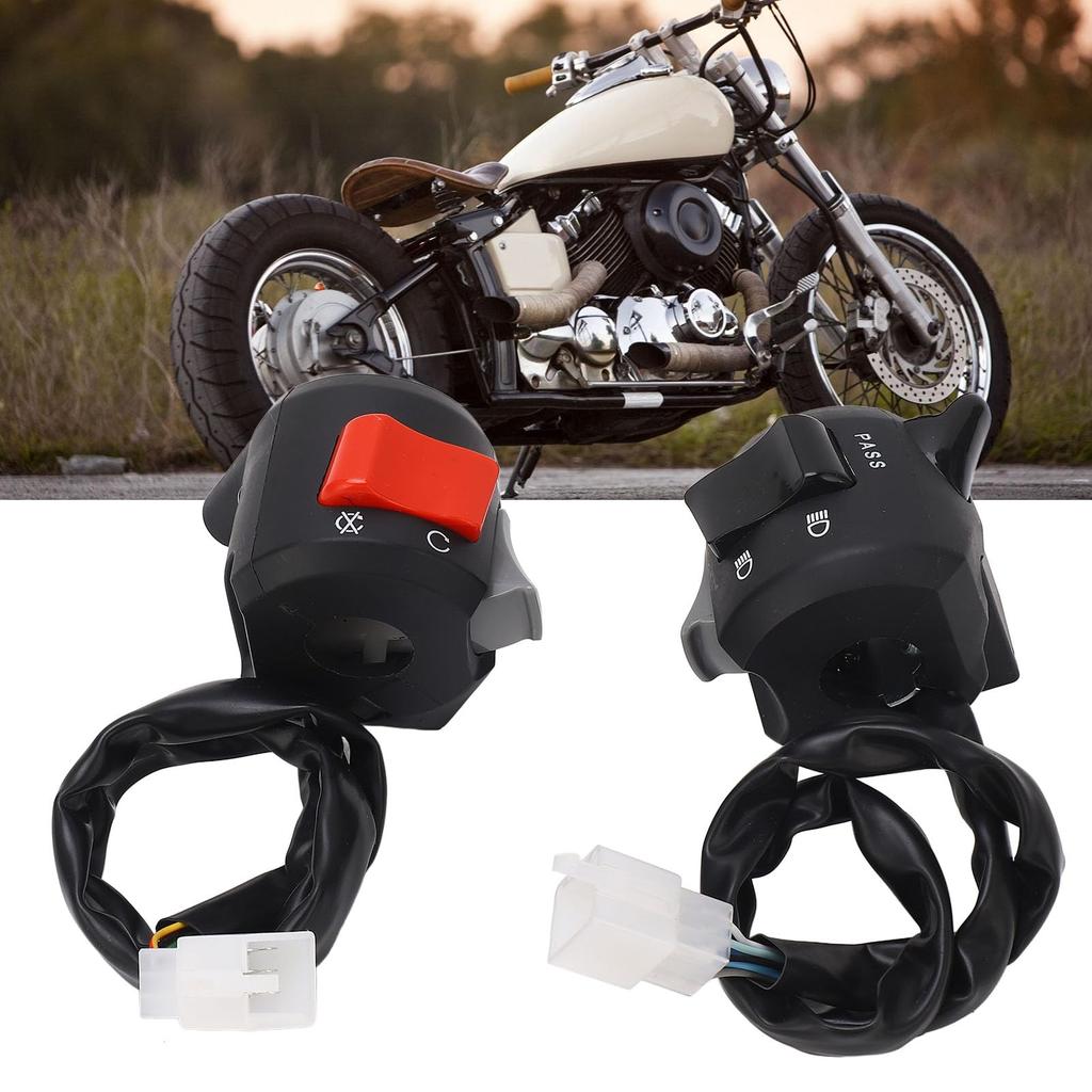 Motorcycle Handlebar Turn Fits Diameter ATV Motorcycle Handlebar Control Left and for Switches, Signal, Horn, High/Low Beam, Start/Stop Buttons,