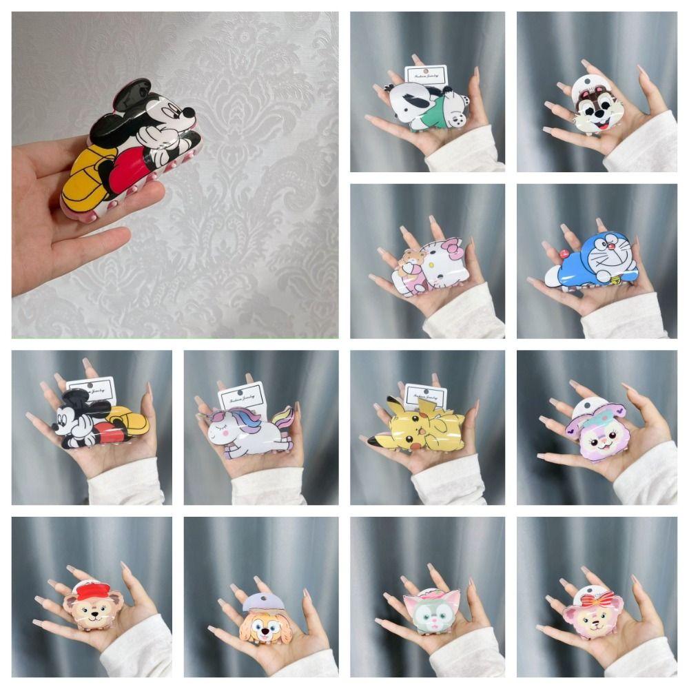 

Dingdang Cat Cartoon Hair Claw Pikachu Mickey Shark Clip Creative StellaLou Hair Clip Girl