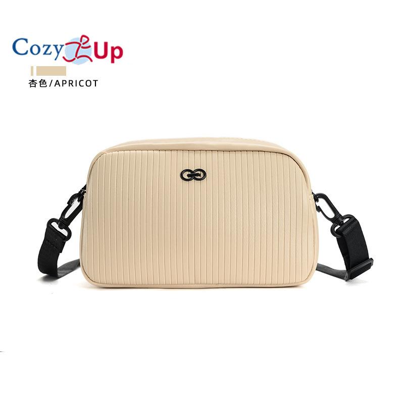 Gemütliche Damen Kameratasche Unifarbene Einzel-Schulter-Crossbody-Tasche für Damen Sandwich-Reißverschlusstasche Kleine quadratische Tasche