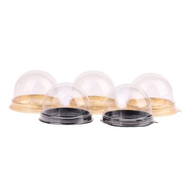 10Pcs Mini Dessert Cake Box Container Transparent Cupcake Blister Box Baking Decor Storage Container Dome Box