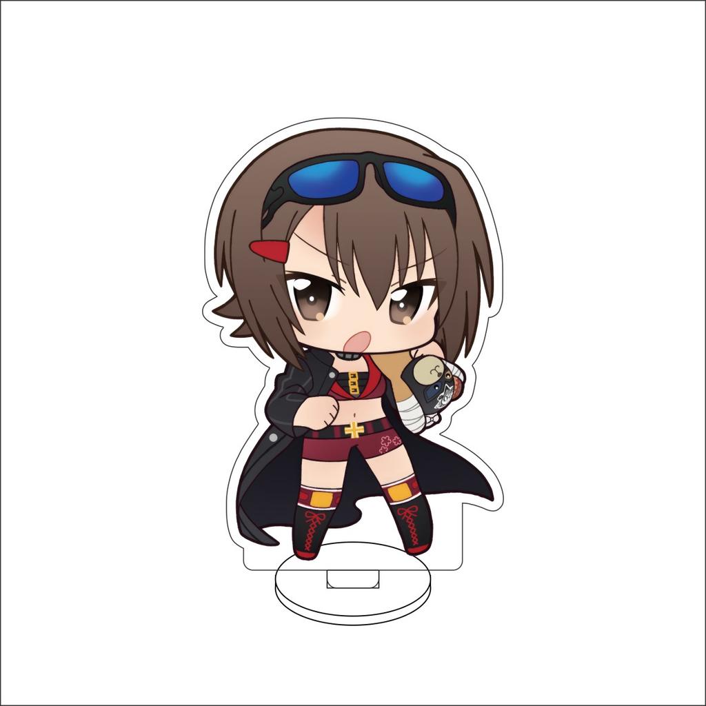 10CM Anime GIRLS und PANZER Figure Stand Model Nishizumi Miho/Isuzu Hana/Akiyama Yukari Cute Desk Decor Standing Sign Gifts