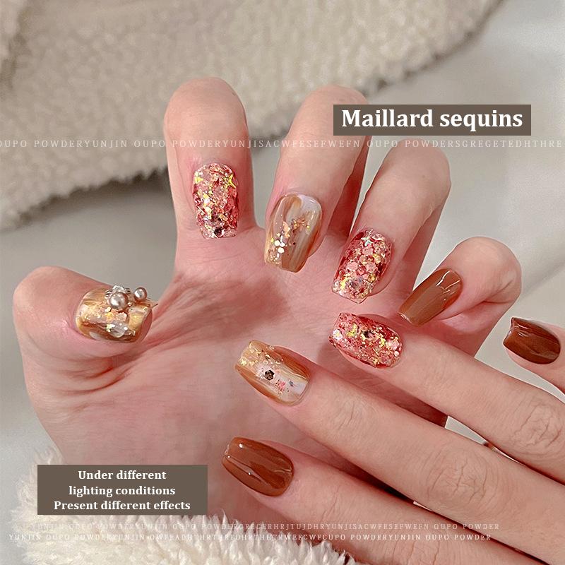 1Box Nail Art Decoration Glitter Sequins Nail Powder Sparkly Shinning Mixed Shape For Manicure Design Accessory