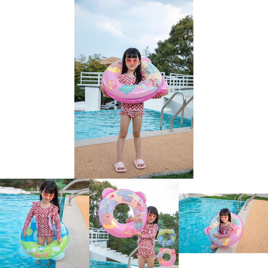 Dinosaur Inflatable Children's Swimming Ring Thickened Pvc Arm Floats Cartoon Design