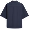 Calvin Klein Minimalist Series Loose Fit Cotton Short Sleeve Shirt Unisex shirts Navy-Blue 40769STPPK