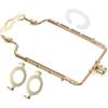 1Set Heavy Duty Adjustable Lampshade Harp Holder Lamp Shade Bracket Alloy Electroplated Rust Proof for Cafe Hotel Restaurant DIY