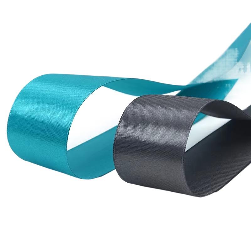 100% Polyester Single Face Satin Ribbon Roll 38 mm 1.5 Inch Custom Printed for Decoration and Wrapping