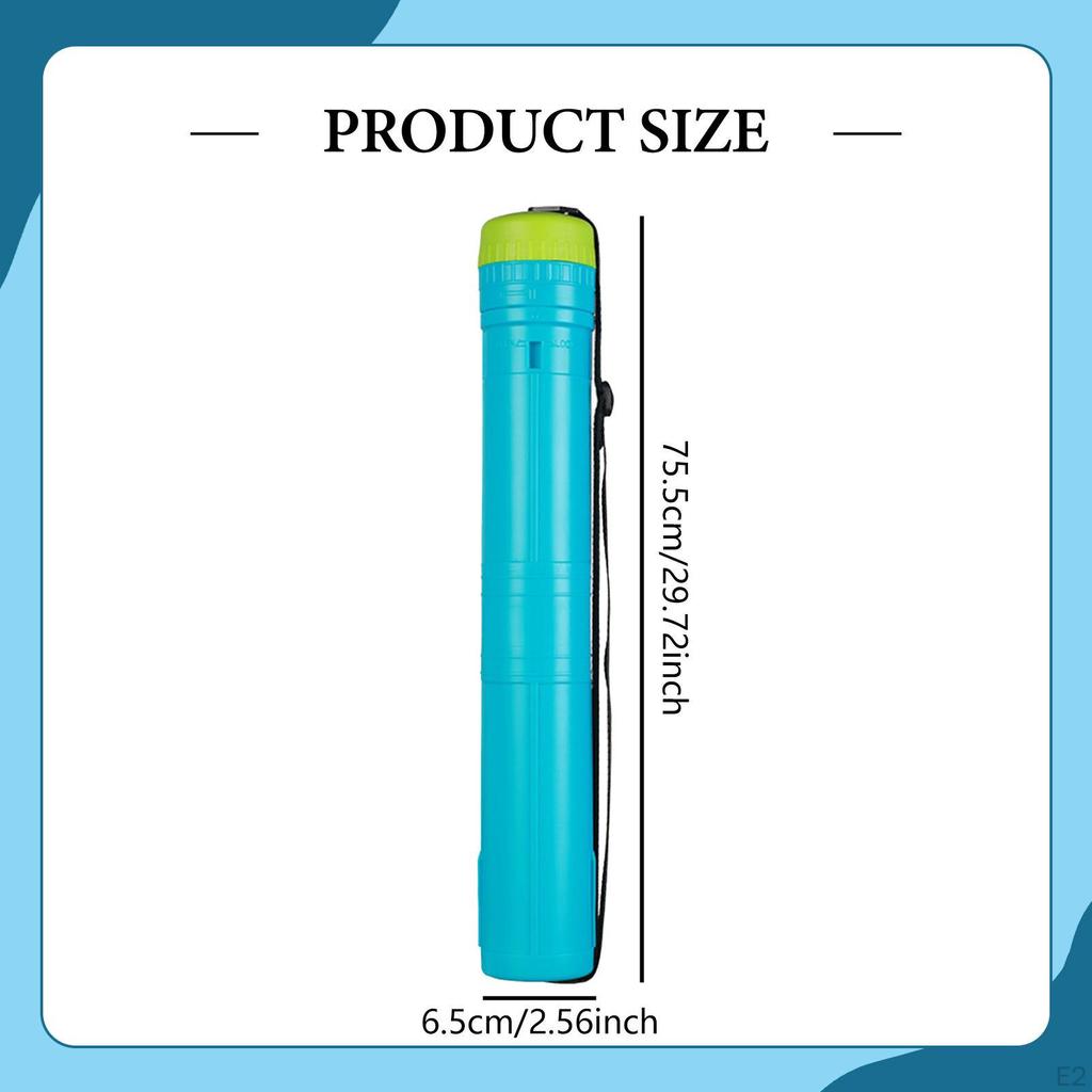 Extendable Poster Tube Document Holder Adjustable Length Telescopic Drawing Scroll for