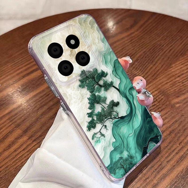 Baumblüten Muster Hülle Für Xiaomi Redmi Note 15 Pro 4G Funda Redmi Note 14 13 Pro 5G Transparentes TPU Silikon Weiche Hülle