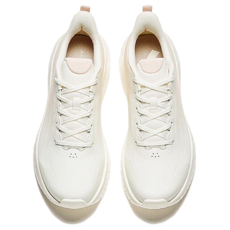 Anta Light Cloud Cushioning Lightweight Low Top Casual Running Shoes Women's White Pink 122345530-4