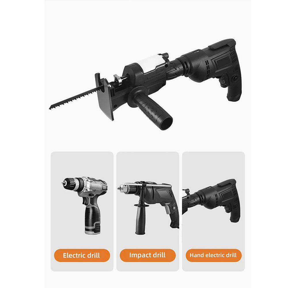 Handhold Reciprocating Saw Adapter with Saw Electric Saws Drill To Jig Saw  Wood Metal Cutting Tool