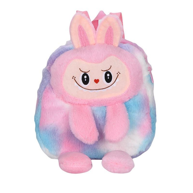 Backpack Doll Cartoon With Adjustable Shoulder Straps And Design Zipper