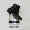European and American Thick Medium Heel Belt Buckle Rivet Boots Female Martin Boots Short Boots Autumn and Winter