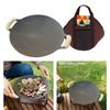 Plate with Handles Grill Pan and Pot ,Non Wok Tray Korean 30cm for Disc Barbecue Set Various Stoves