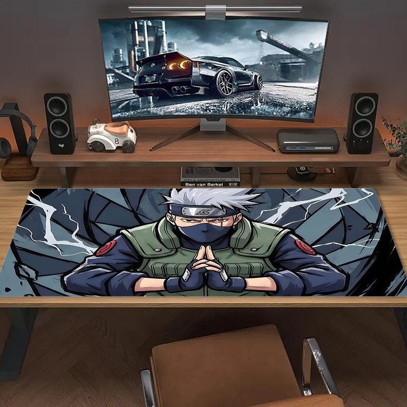 Kakashi Hatake Print  Cushion Non-slip Laptop Tablet Big Mousepad XXL Mat Mini PC Playmat With Lock edge