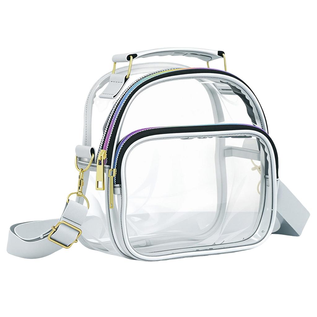 Large Capacity Clear Crossbody Bag for Everyday Use Transparent Purse