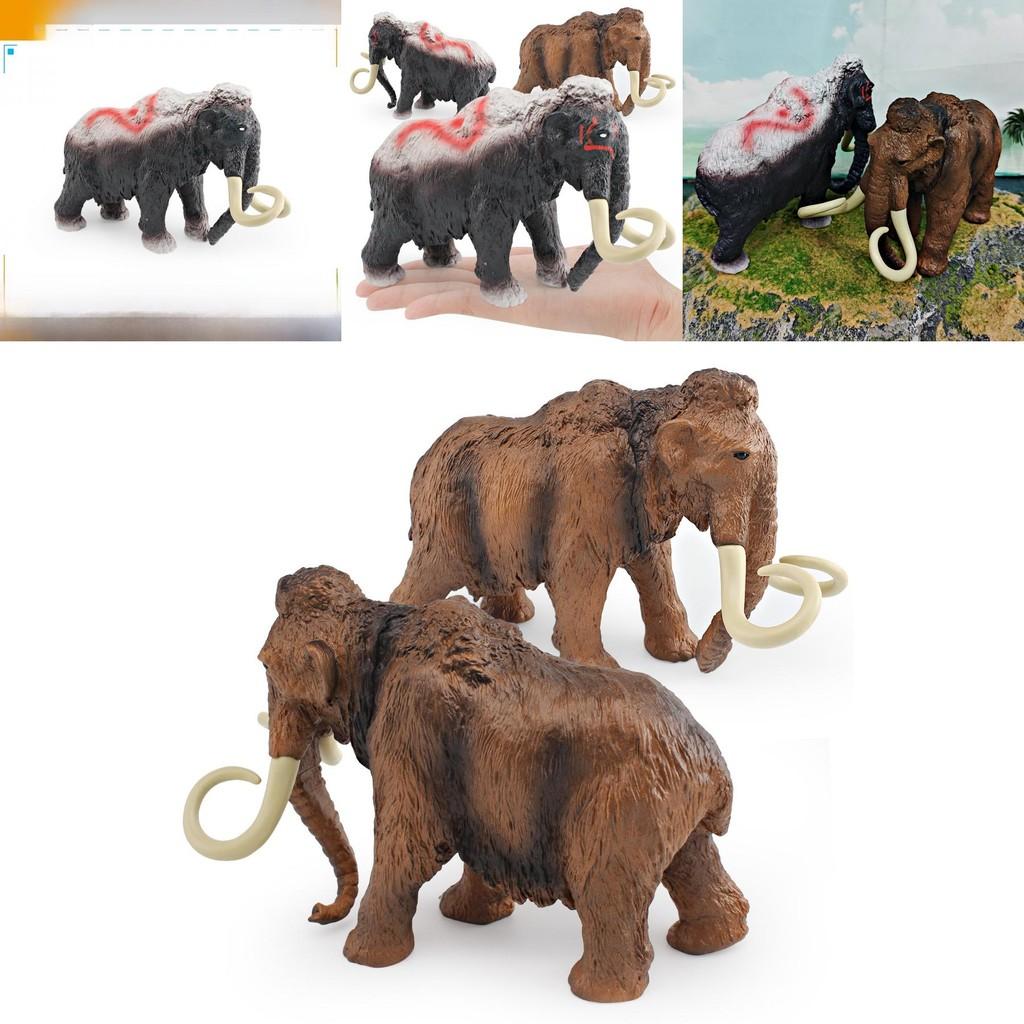Wild Mammonteus Model For Kids Educational Decor With Pvc Material